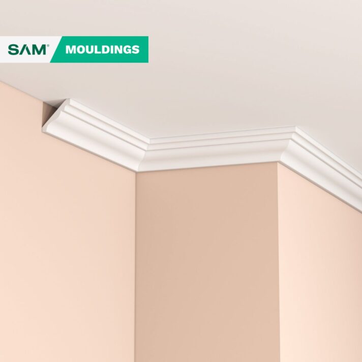 3D visual of SAM3770 MDF Ceiling Cornice in situ