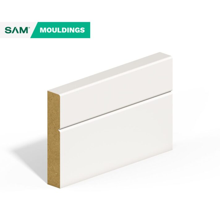 3D visual of SAM4288 Round V-Groove Skirting Board