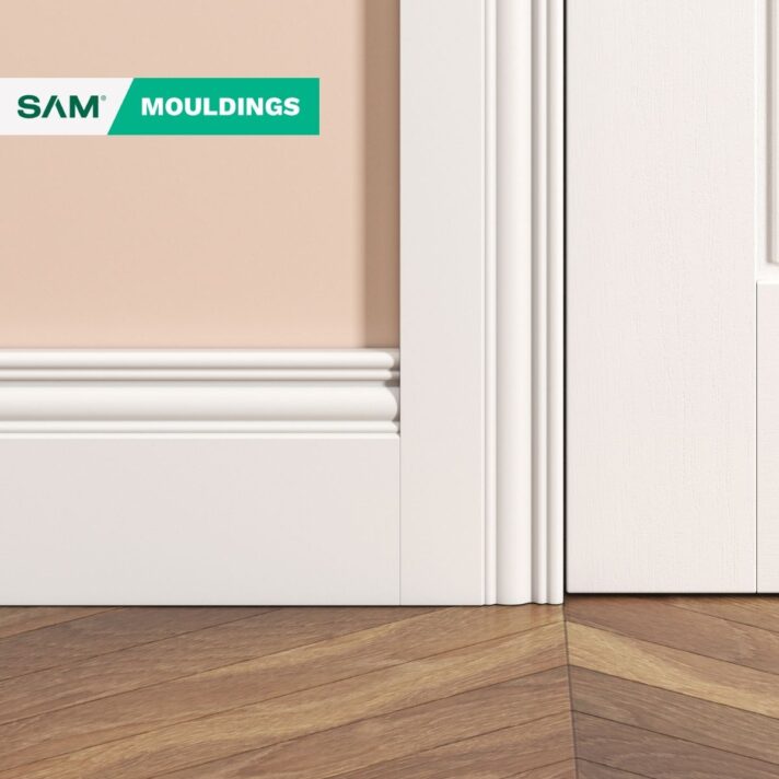 3D visual of SAM3518 Georgian primed MDF Architrave in situ