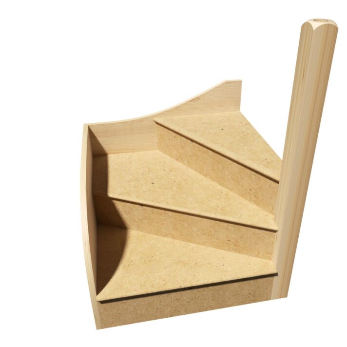 3D visual of Kwikstairs Right Hand Winder Box