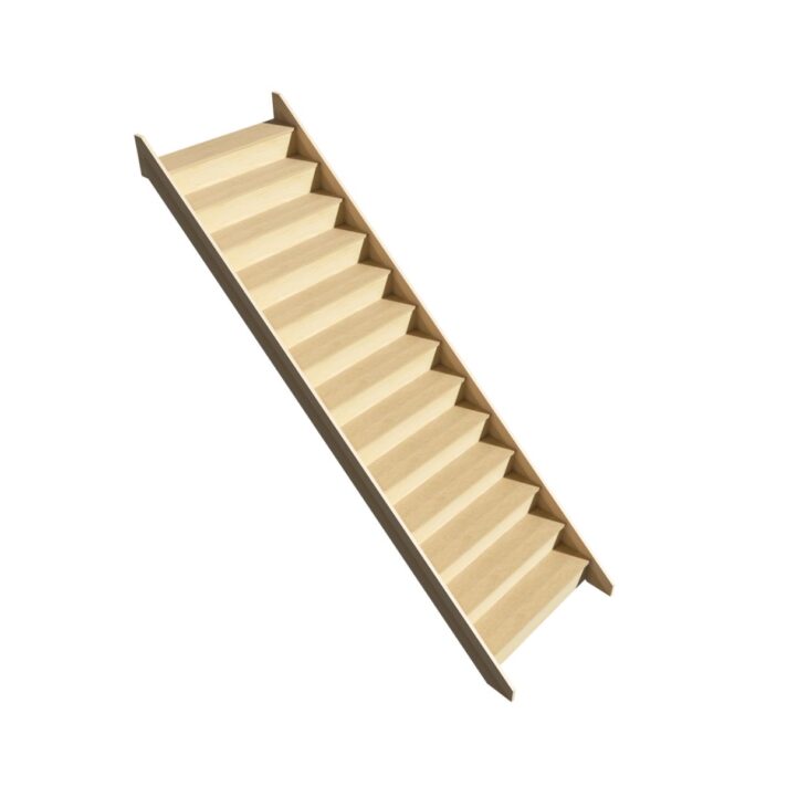 3D visual of Kwikstairs Straight Flight Stair Kit