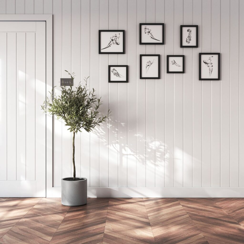 SAM5561 Primed Grooved Wall Panelling