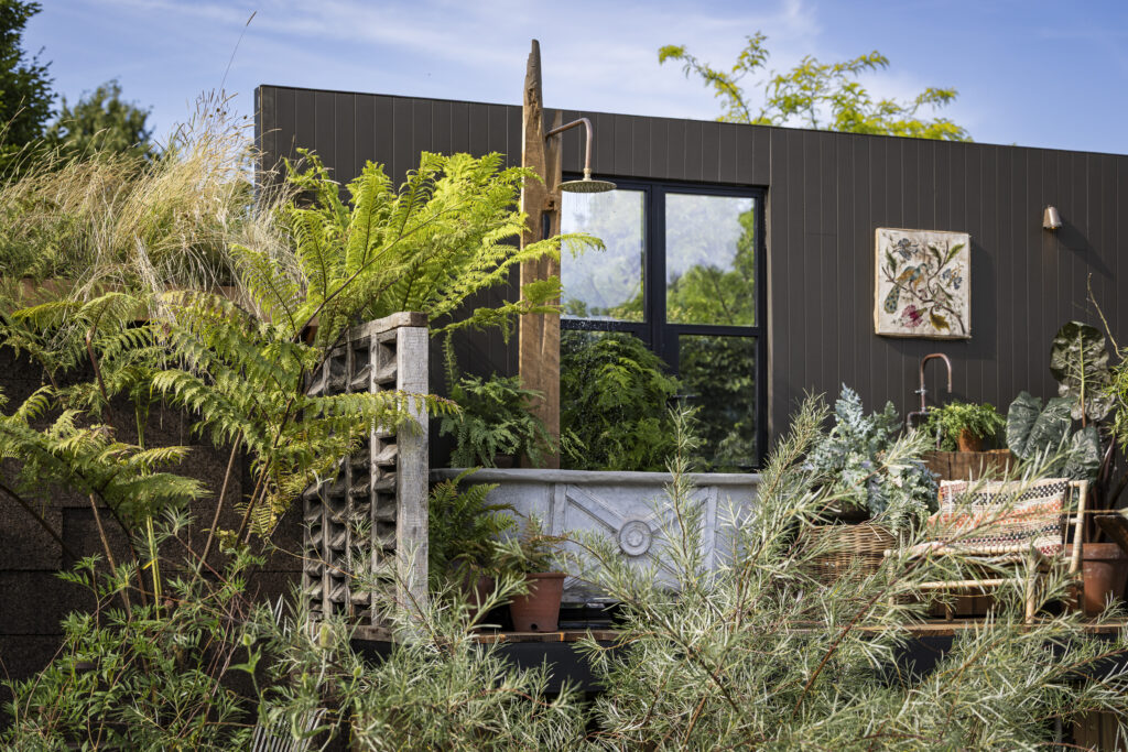 RHS Hampton Court Palace Garden Festival using external cladding