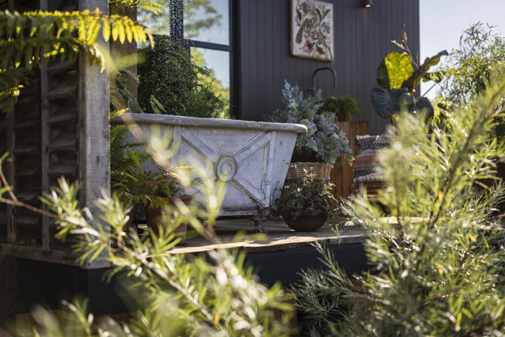 RHS Hampton Court Palace Garden Festival using external cladding
