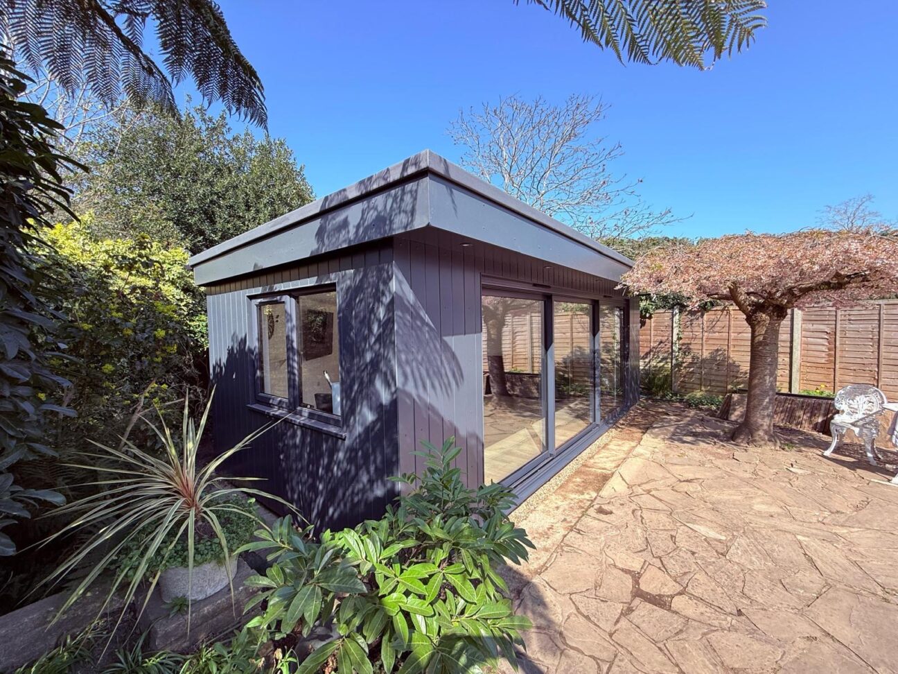 Luxury garden room featuring SAM Trimax external cladding