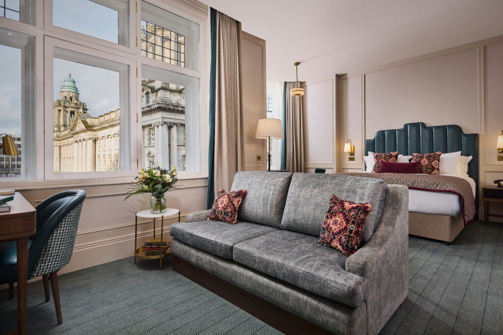The Bedford Hotel, Belfast. Bespoke wall panelling, skirting and architrave by SAM Mouldings.